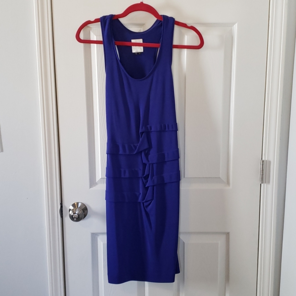 Purple body-con dress